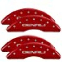 MGP Caliper Covers 2020-2023 GMC 2500/3500 Sierra - Front and Rear Set - Red