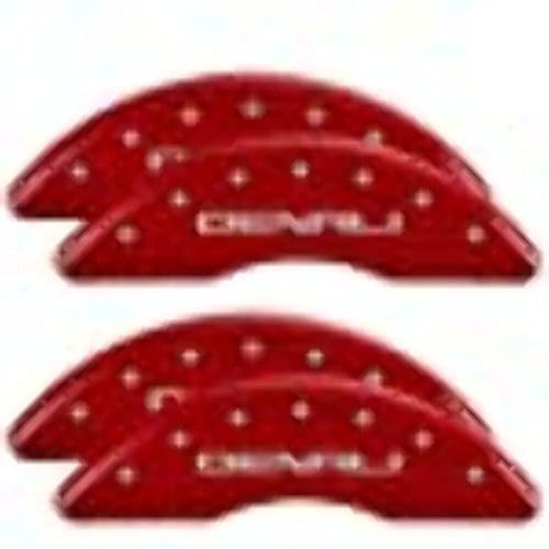 MGP Caliper Covers 2020-2023 GMC 2500/3500 Sierra - Front and Rear Set - Red
