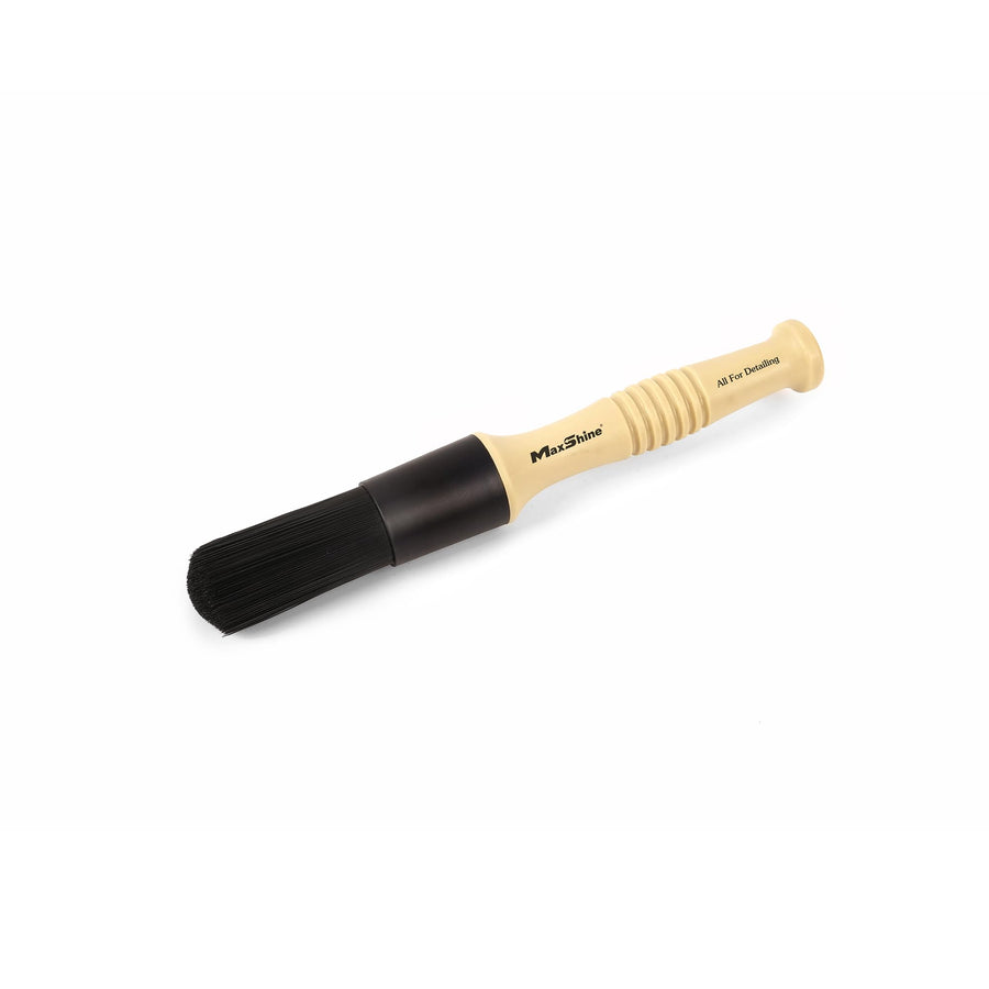 Maxshine Exterior Professional Detailing Brush | Heavy-Duty Stiff Bristle Brush for Wheels, Rims & Tires | Large Off-White Durable Car Detailing Tool for Exterior Cleaning & Auto Care