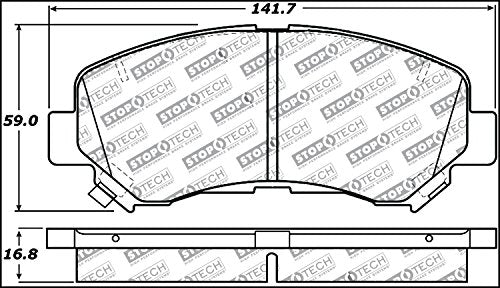 Sport Brake Pads StopTech 309.13740 with Shims and Hardware