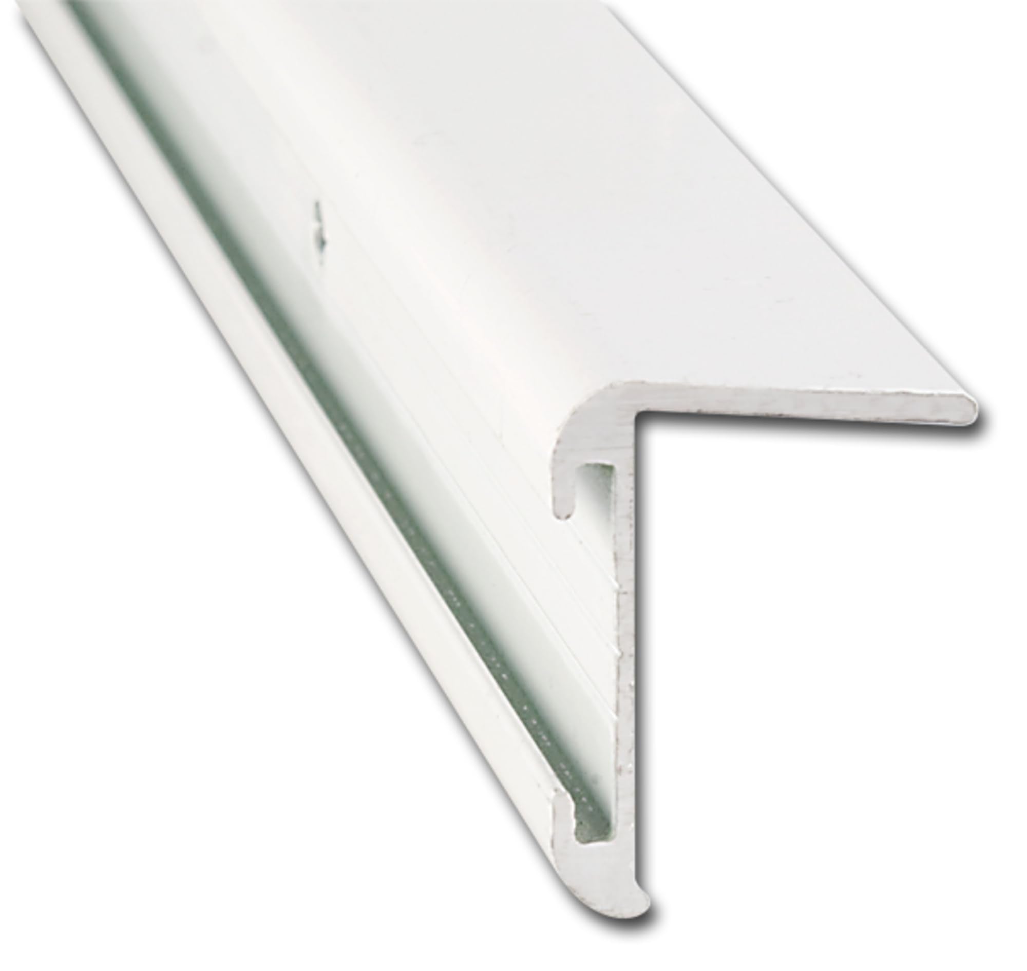 Long Leg AP Products 021-85201-16 Roof Edge Molding, 5 Pack - 16 ft, Polar White