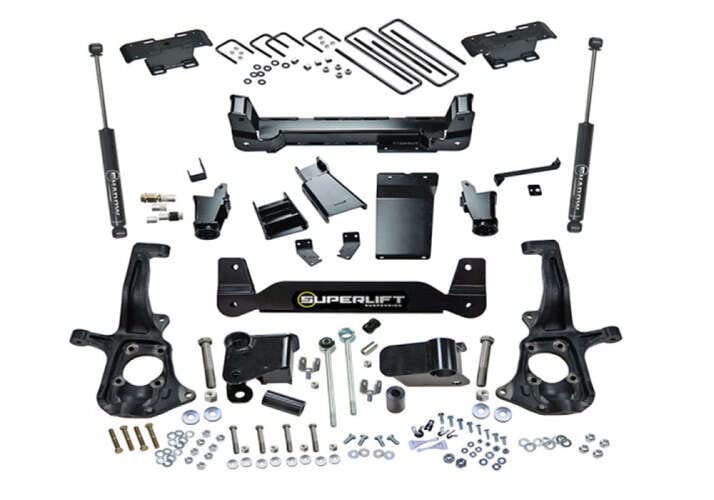 SUPERLIFT SUSPENSION RealTruck 6" Lift Kit for Chevy Silverado/GMC Sierra | Complete Lift Kit with Front & Rear Shadow Series Shocks | K150S | Fits 2011-2019 Chevrolet Silverado / GMC Sierra 2500HD
