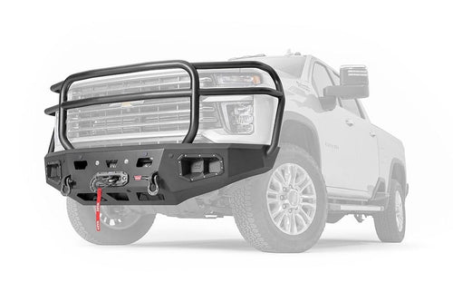 Ascent WARN 107005 Front Bumper with Full Grille Guard Tube, Fits: Chevrolet Silverado HD 2500/3500 (2020-Current)
