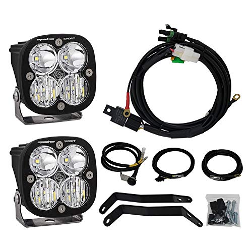 Baja Designs LED Headlight Kit Squadron Sport for BMW R1200GS (Driving/Combo; Clear)