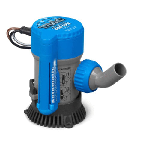 Trac Outdoors 600 GPH Automatic Bilge Pump, 3/4" Outlet - Designed for Easy Installation and Retrofitting - Ideal for All Watercraft (69310)