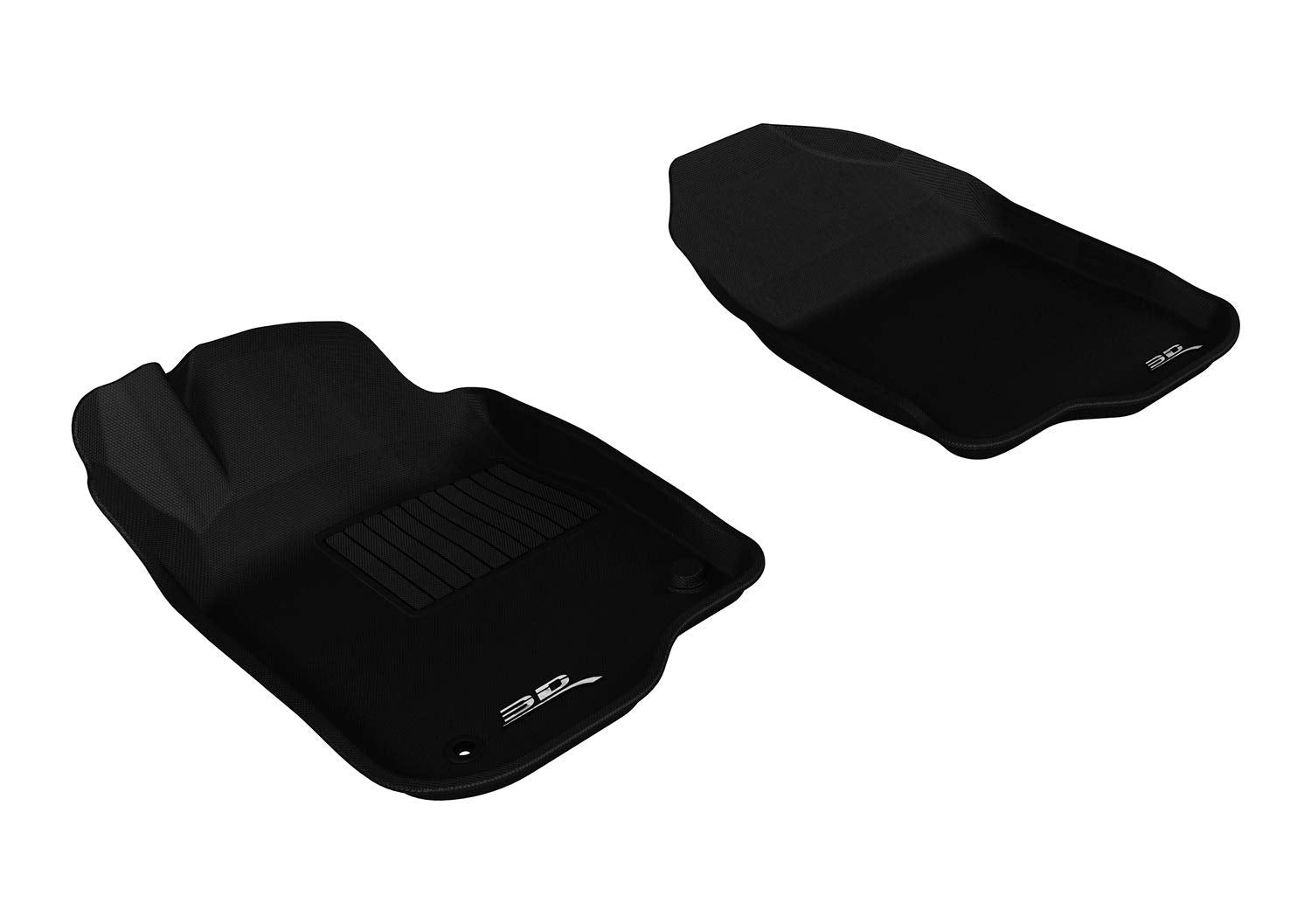 Kagu Floor Mat (Black) 3D MAXpider for 2008-2012 Chevrolet Malibu - 1ST Row