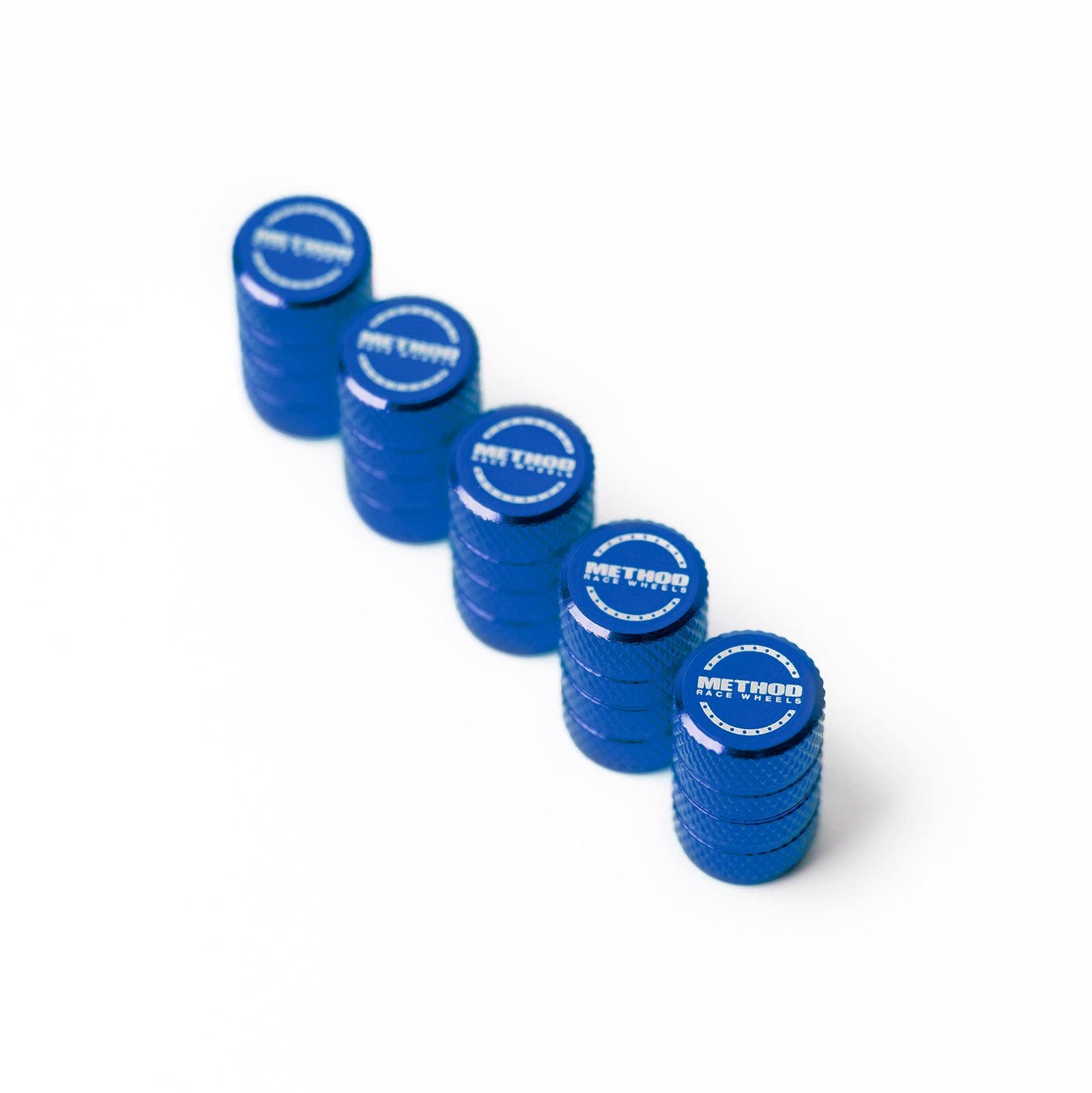 Method Valve Stem Caps, Race Wheels, Blue