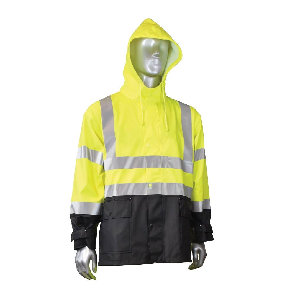 Industrial Safety Rain Jacket Radians RW07J-3ZGV-2X