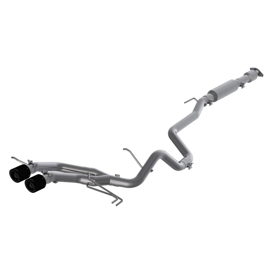 13-18 Hyundai Veloster Turbo MBRP Dual Exit T409 2 1/2in Cat Back w/Carbon Fiber Tips