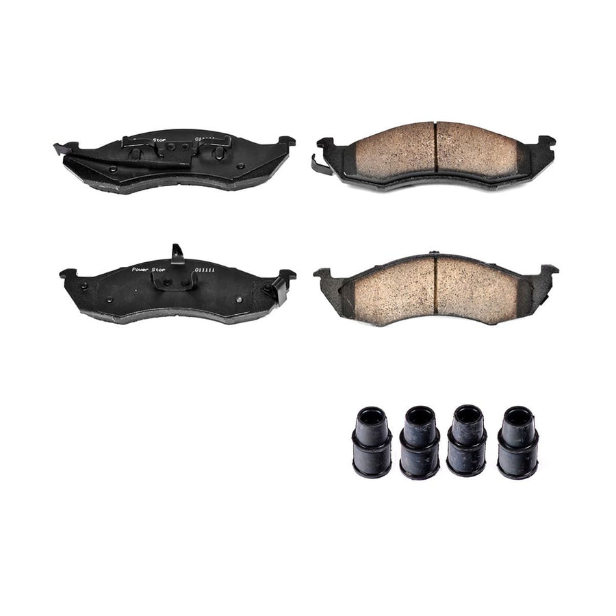 Power Stop Brake Kit Front For Mercury Villager 1993-02 | Nissan Quest 1993-02 - Ceramic Brake Pads With Installation Hardware, 17-576