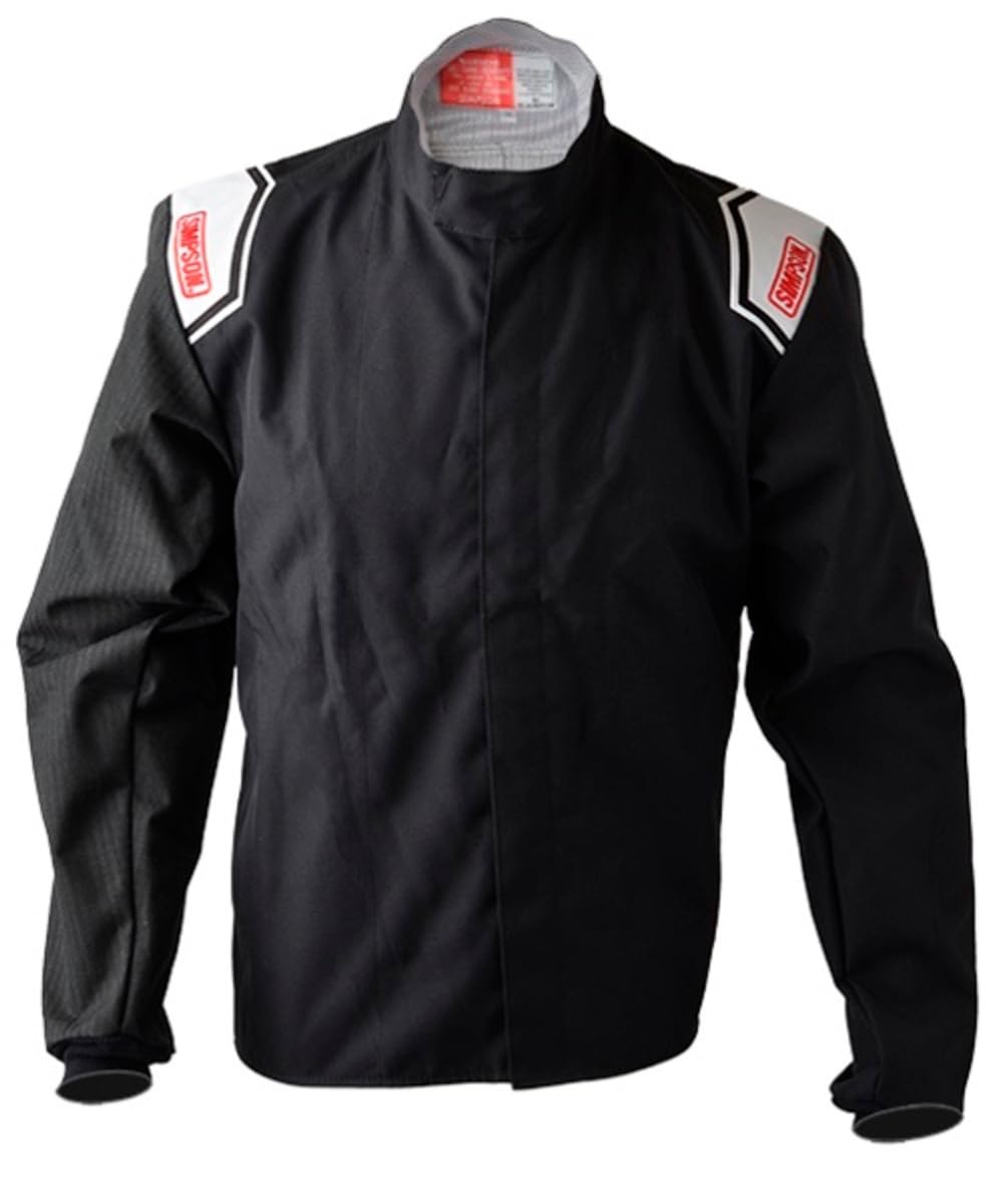 SIMPSON SAFETY Driving Jacket 102482 - Apex Kart - Carbon X Sleeve - Black - X-Large - Each