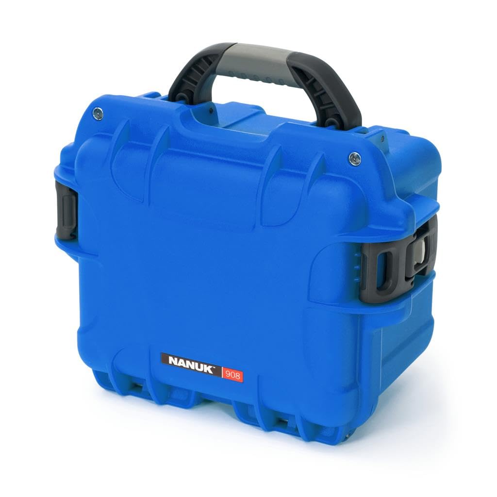 Blue Nanuk 908 Waterproof Hard Case with Foam Insert