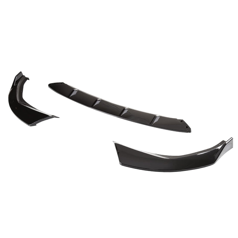 Glossy Black Spec-D Tuning Front Bumper Lip Spoiler Splitter Kit 3PC Compatible with 2019-2022 BMW 3 Series G20
