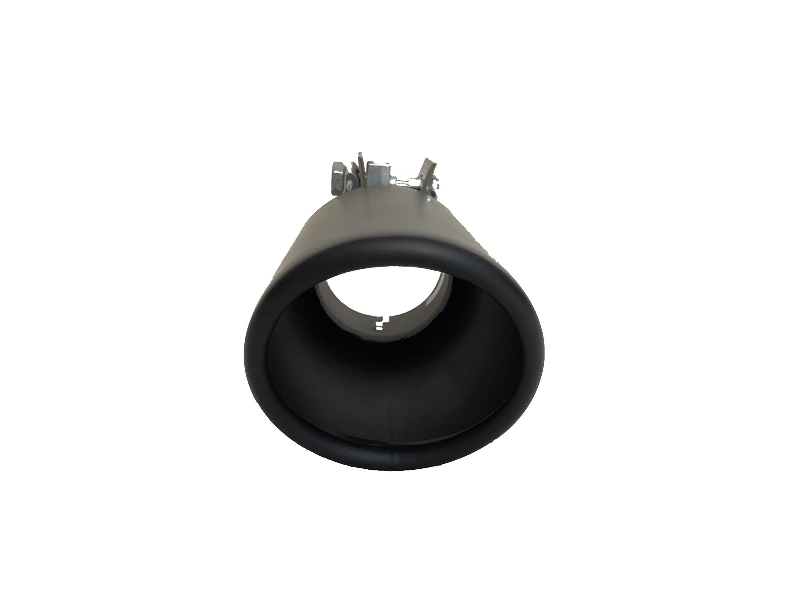 Exhaust Muffler Tip Black Horse, 3" inlet,4" outlet and 10" Length Single Wall Black Compatible with All Cars, Trucks and SUVs-MT-RR01BK
