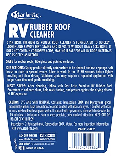Premium RV Rubber Roof Cleaner STAR BRITE - 32 OZ (075832)