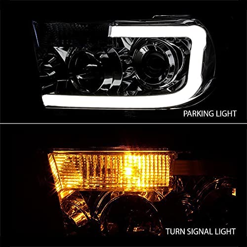 Toyota Tundra Halo Projector Headlight Xtune PRO-JH-TTU07-LED-C