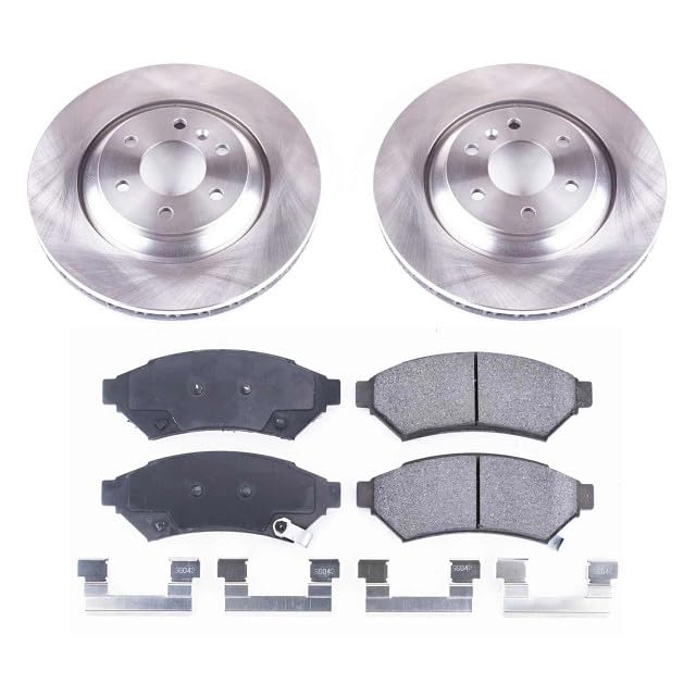 Power Stop KOE6802 Front Replacement Brake Kit-OE Brake Rotors & Ceramic Brake Pads For Mobility Ventures MV-1 2014-2017, VPG MV-1 2011-2012 [Model Specific]