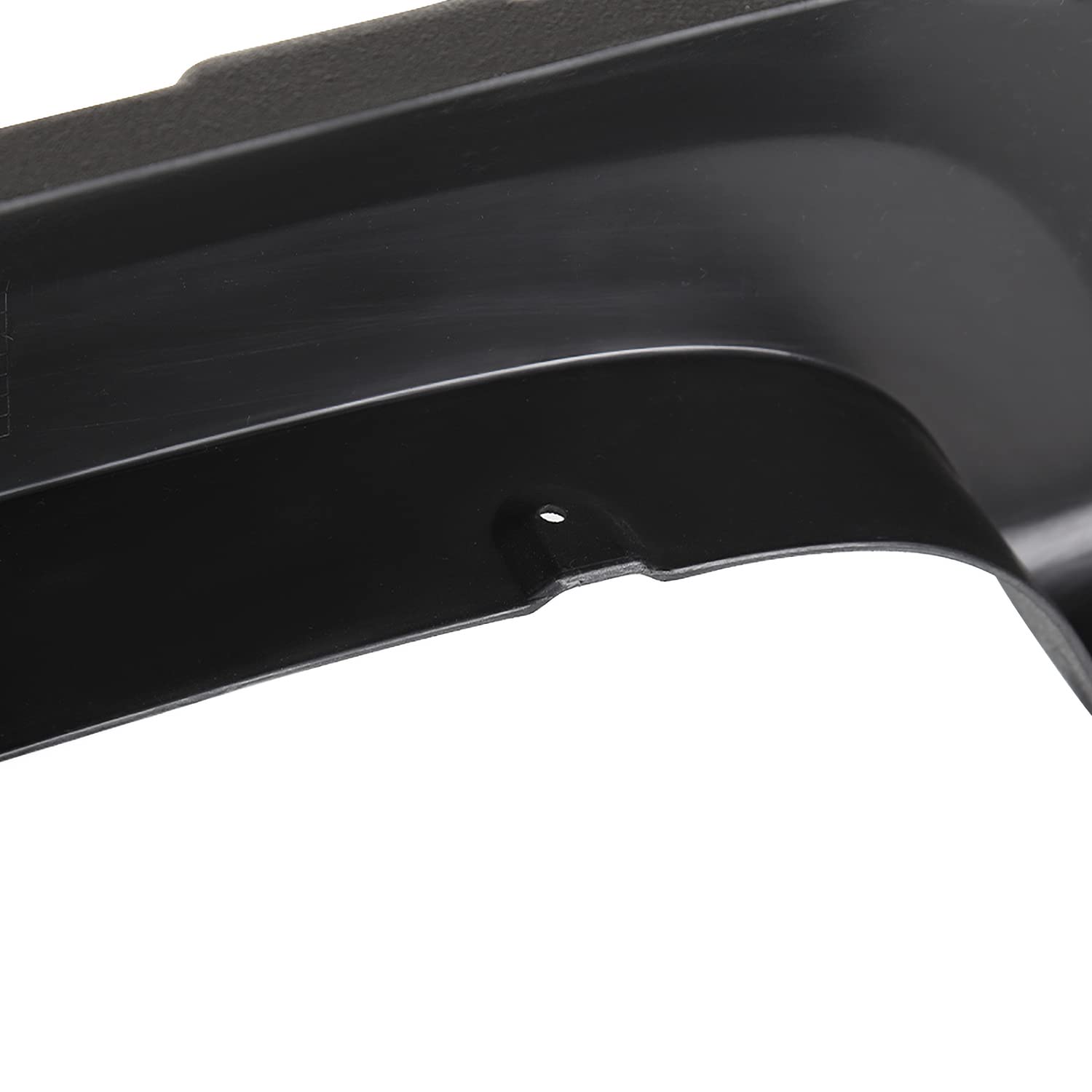 4PC Spec-D Tuning Front + Rear Matte Black Rough Textured Pocket Rivet Fender Flares Compatible with GMC Sierra 1500 2016-2018