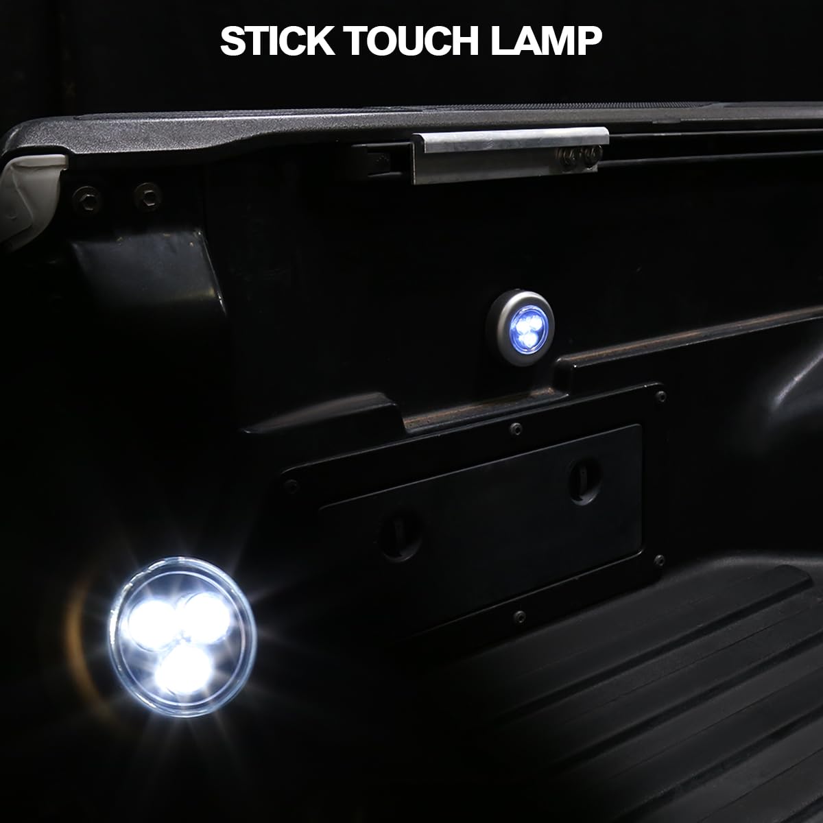 Soft Tri-Fold Vinyl Tonneau Cover Spec-D Tuning Compatible with 2015-2019 Chevy Colorado, GMC Canyon Crew Cab 60" Short Bed