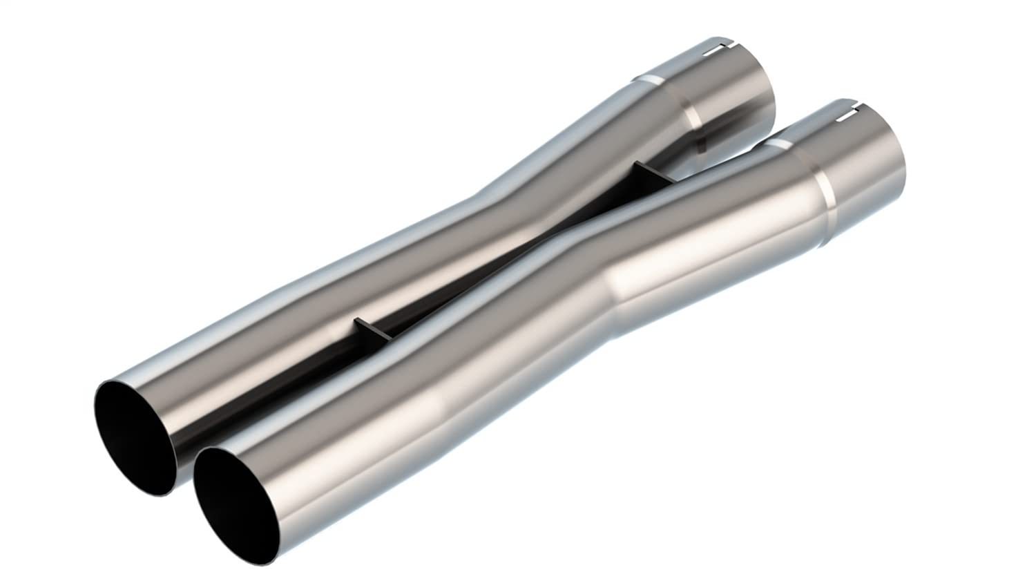 BORLA Performance Exhaust 621106 Universal X-Pipe 3" X-Pipe, 3" I.D. Inlet, 4.43" Centerline Inlet, 3" O.D. Outlet, 3.51" Centerline Outlet, 21" Overall Length.