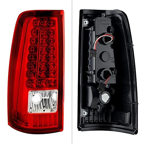 Tail Light Xtune ALT-ON-CS99-G2-LED-RC (Chevy Silverado 1500/2500/3500 99-02 / GMC Sierra 1500/2500/3500 99-03 Version 2 LED s - Red Clear)