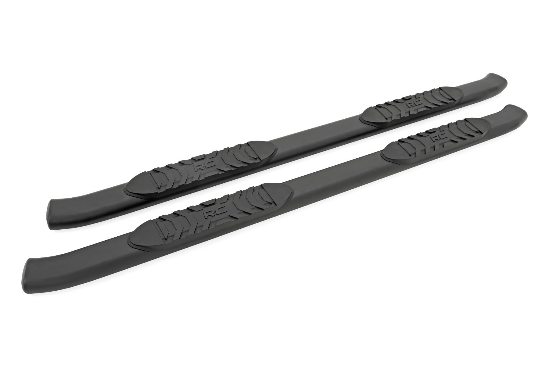 Oval Nerf Steps Rough Country for Toyota Tundra (2022-2026) Crew Cab - OEM Style Rails with Built-in Side Steps
