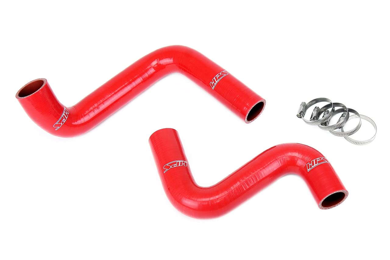 3-ply HPS Red Reinforced Silicone Radiator Coolant Hose Kit 57-1955-RED