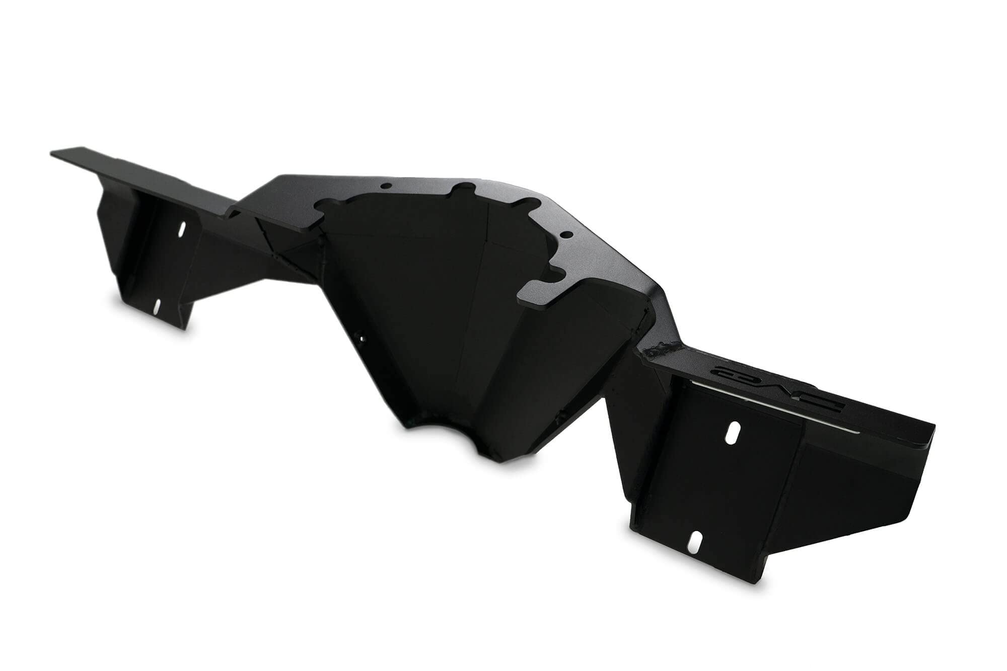Rear Differential Skid Plate DV8 Offroad for 2021-2025 Ford Bronco | Paintable Aluminum Inserts | Quick & Easy Installation | Multiple Drain Holes | Bolt-on Installation | Black Finish