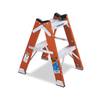 T6202 Werner 300-Pound Duty Rating Fiberglass Twin Step Stool, 2-Foot