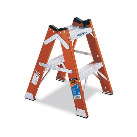 T6202 Werner 300-Pound Duty Rating Fiberglass Twin Step Stool, 2-Foot