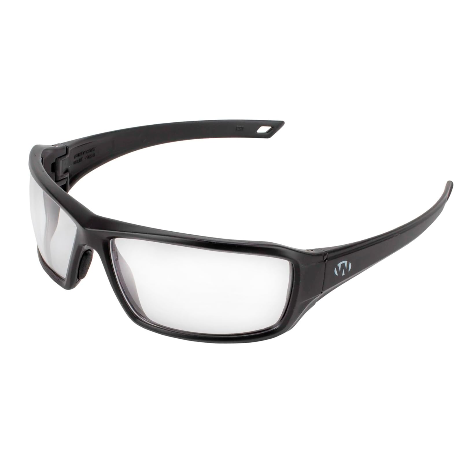 Walker's Full Frame IKON Forge Shooting Glasses | Impact-Resistant Non-Slip Frame Hunting Shooting Eyesight Protection Glasses, Microfiber Lens Cloth & Carry Case Included, Clear