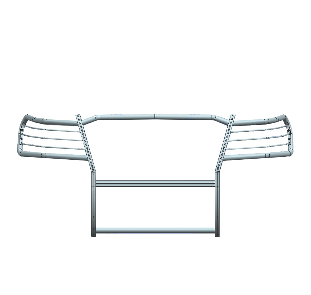 Bumper Guard Black Grille brush Modular Compatible with 2022-2025 Nissan Frontier-17NI22MA