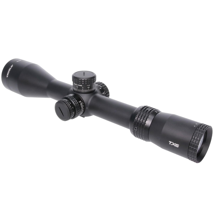 TX6 TRUGLO FFP Tactical Hunting Shooting Durable Waterproof Fogproof Shock Resistant One-Piece 30mm Aluminum Tube Illuminated MRAD Mil-Dot Reticle Riflescope | 3" Sunshade Included | 3-18 x 50mm