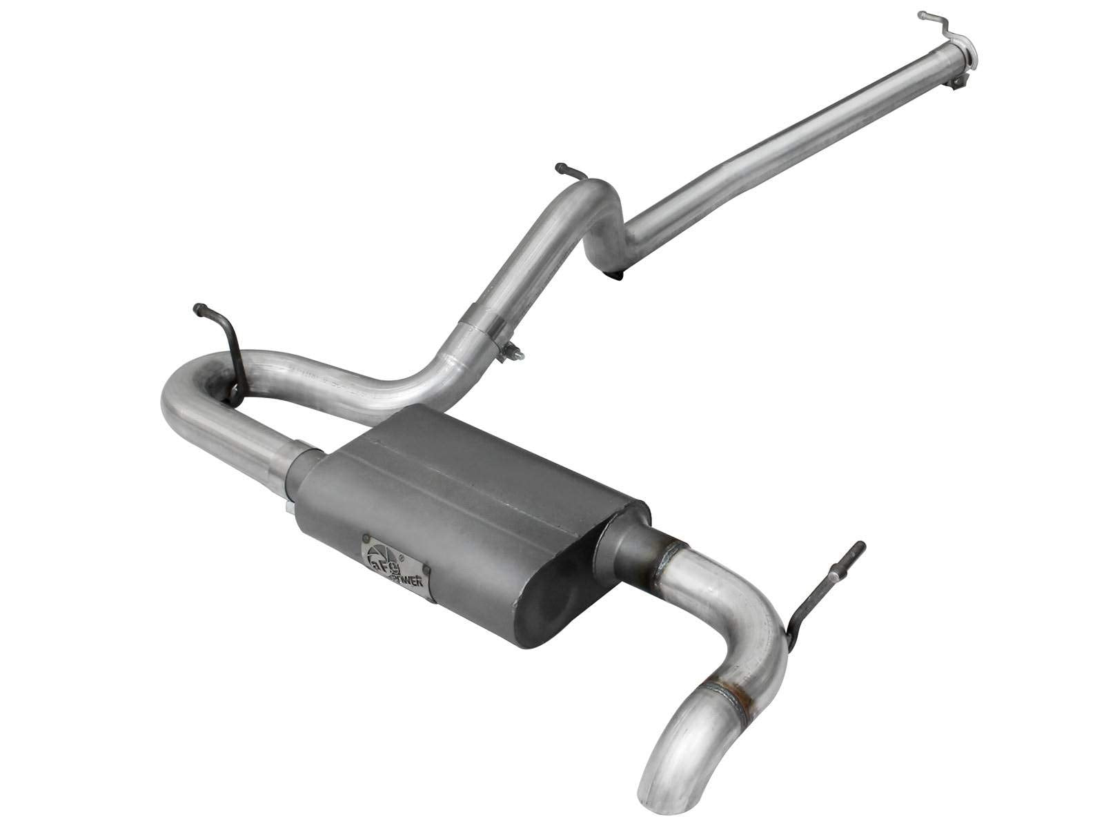 aFe Scorpion (49-08043) 2-1/2" Aluminized Hi-Tuck Cat-Back Exhaust System for Jeep Wrangler JK V6-3.8/3.6L Engine