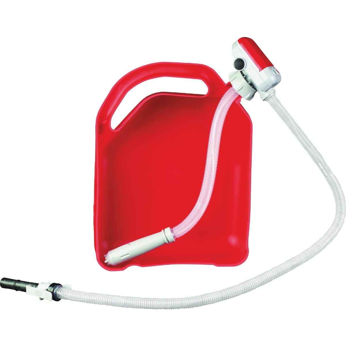 Terapump - Battery Powered TRFA01-XL Fuel Transfer Pump w/Extended Hoses and Utility Jug Adapter