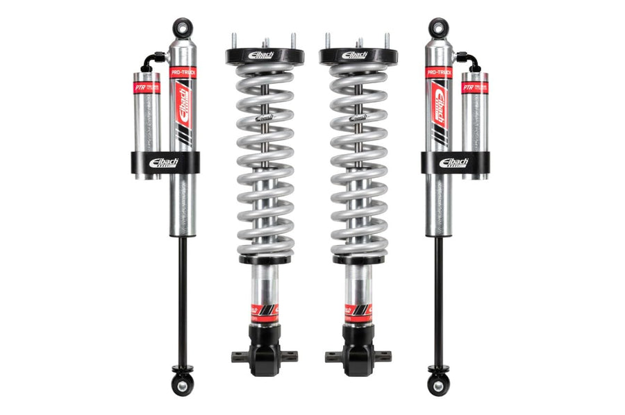 Eibach PRO-TRUCK-LIFT STAGE 2R Suspension Lift Kit, 0.9 to 3.6 in Front Lift, 0 to 1.5 in Rear Lift, Reservoirs/Shocks/Springs, compatible with GM Fullsize Truck 2019-25, Kit