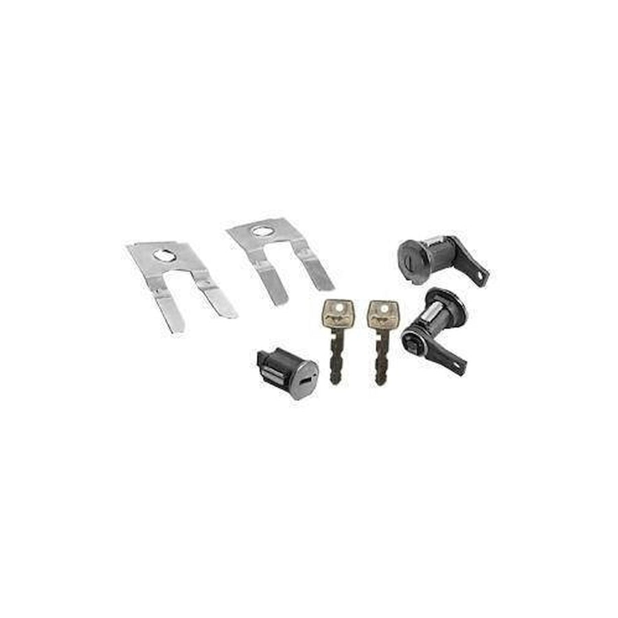 Scott Drake Door Lock and Ignition Set with Official Ford's Running Pony Emblem, Compatible with 1965-1966 Ford Mustang, Model C5DZ-6222050-B