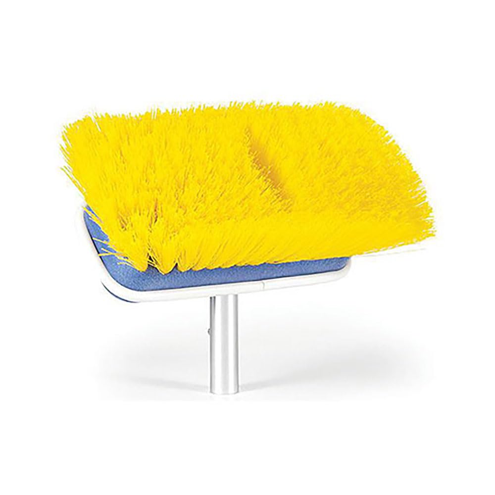 Camco Brush Attachment Medium | Features a 7-Inch Wide Brush Head | Great for Cleaning RVs, Campers, Trailers, Boats, and More (41924)