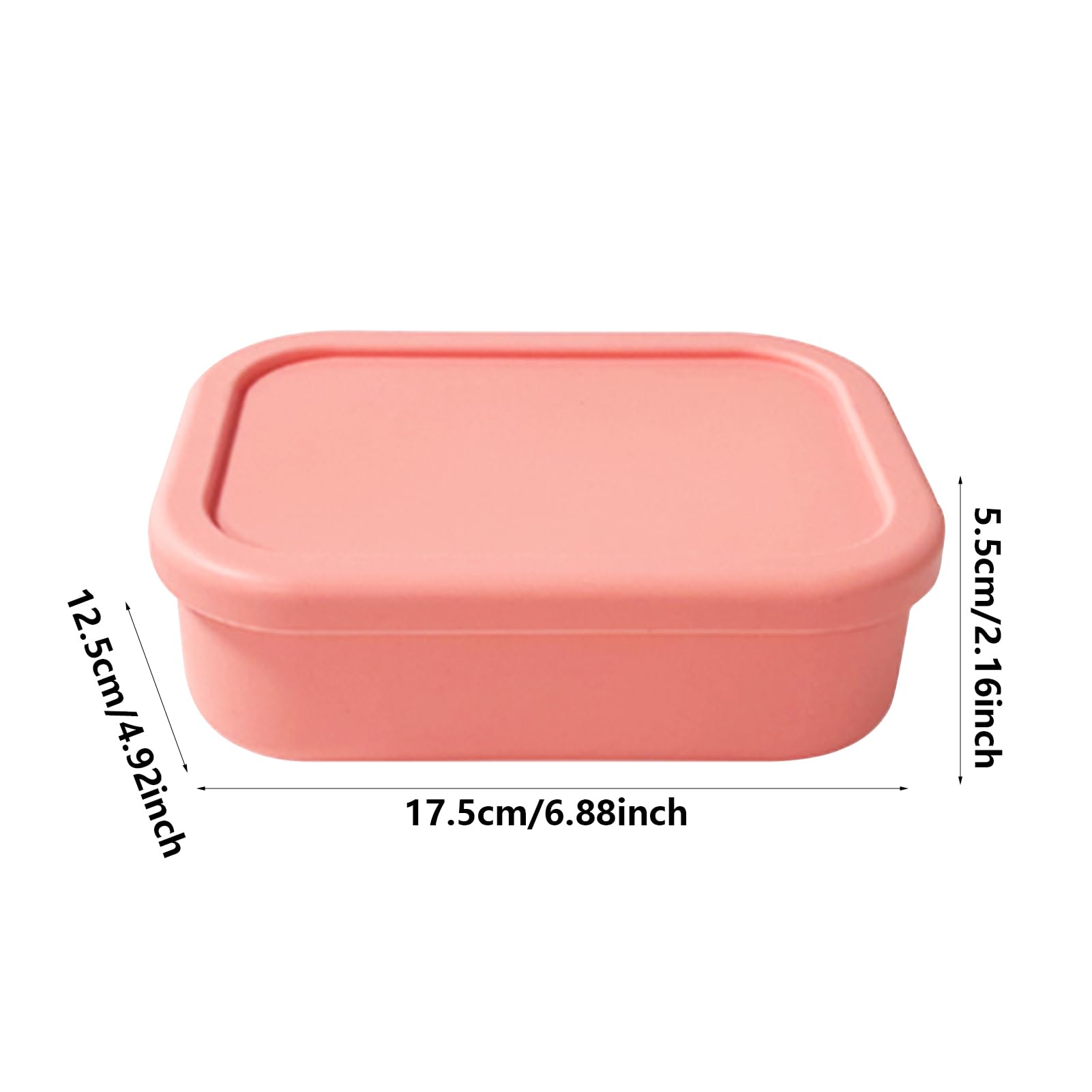 Silicone Lunch Box AAKG, Silicone Lunch Container, Food Grade Portable Silicone Food Box | Microwave Lunch Bag Safe Food Container
