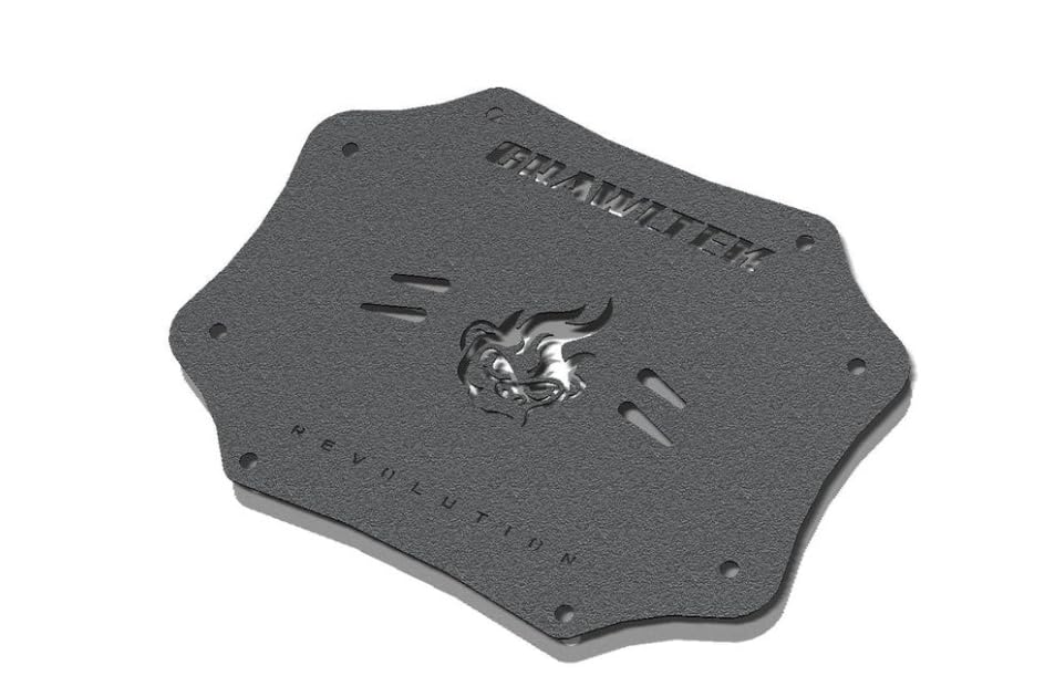 CrawlTek License Plate/Tailgate Plate Relocation Compatible with 2007-2018 Jeep Wrangler JK