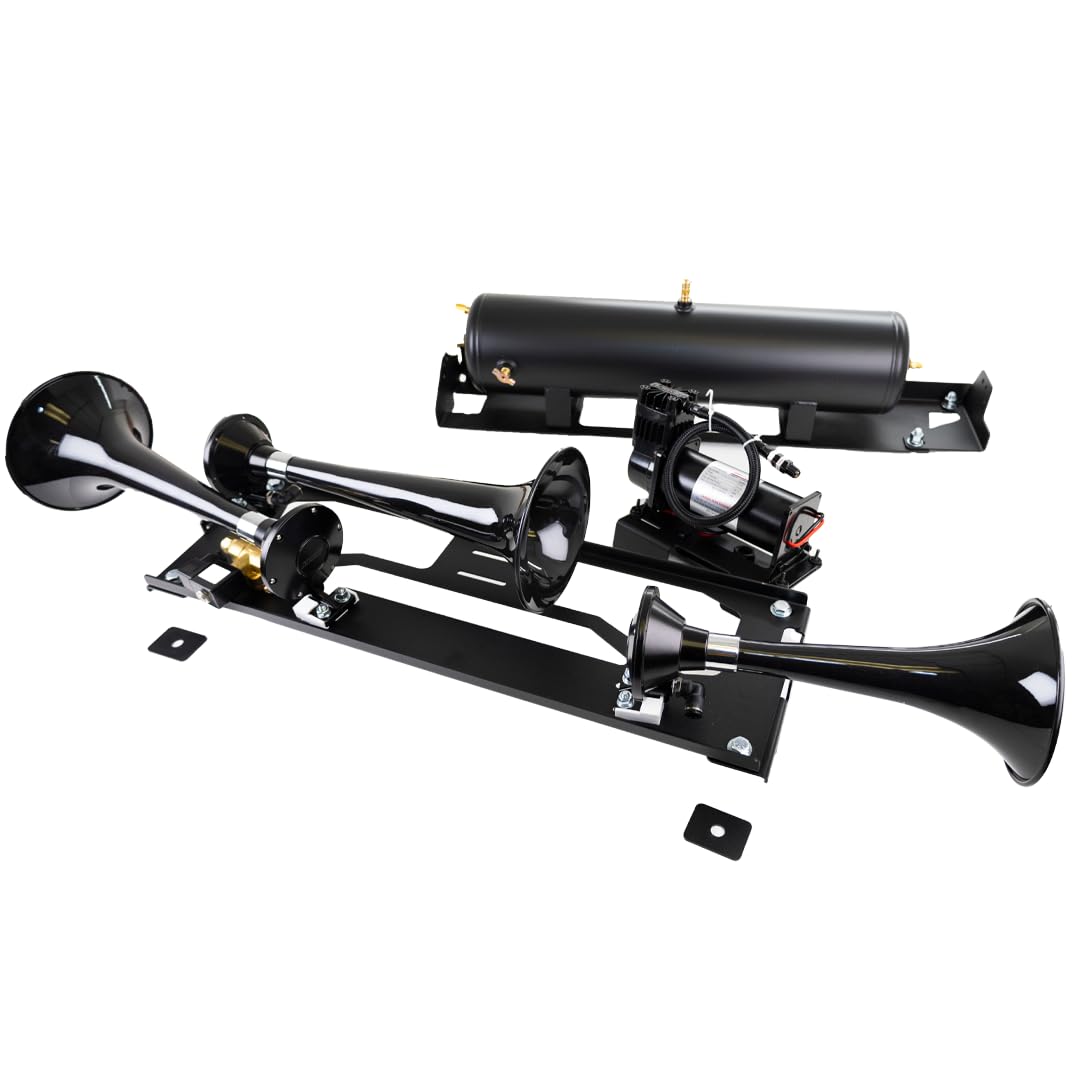 TRAIN HORN AND ONBOARD AIR SYSTEMS DIRECT FIT FOR 2023-2024 FORD SUPER DUTY F-250 / F-350 / F-450 - Bad Ass - Model 230 Train Horn and Onboard Air System