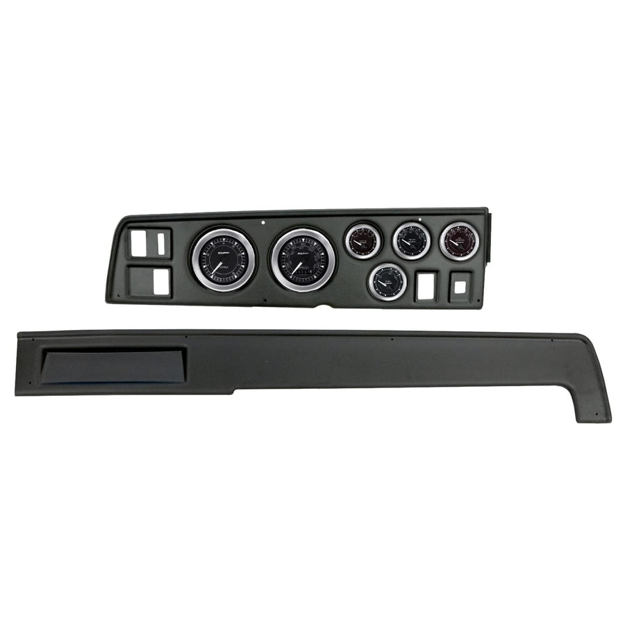 AutoMeter Dash Kit Direct Fit, (3 3/8" X2, 2 1/16" X4), Dodge Charger 68-70, Chrono (2907-04)