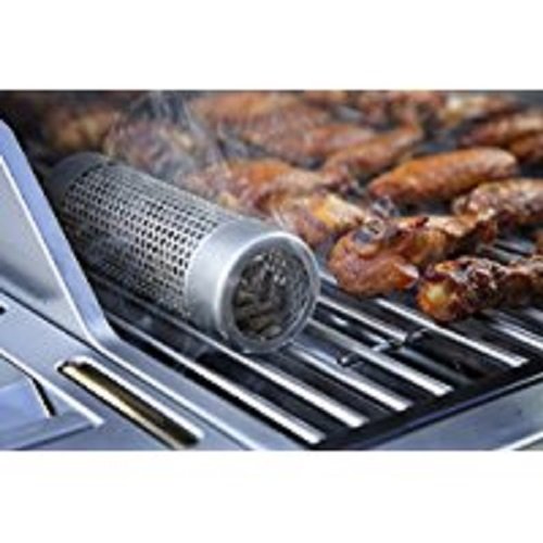 A-MAZE-N AMNTS6 Pellet Tube Smoker Round, Hot or Cold Smoking, 6 Inch