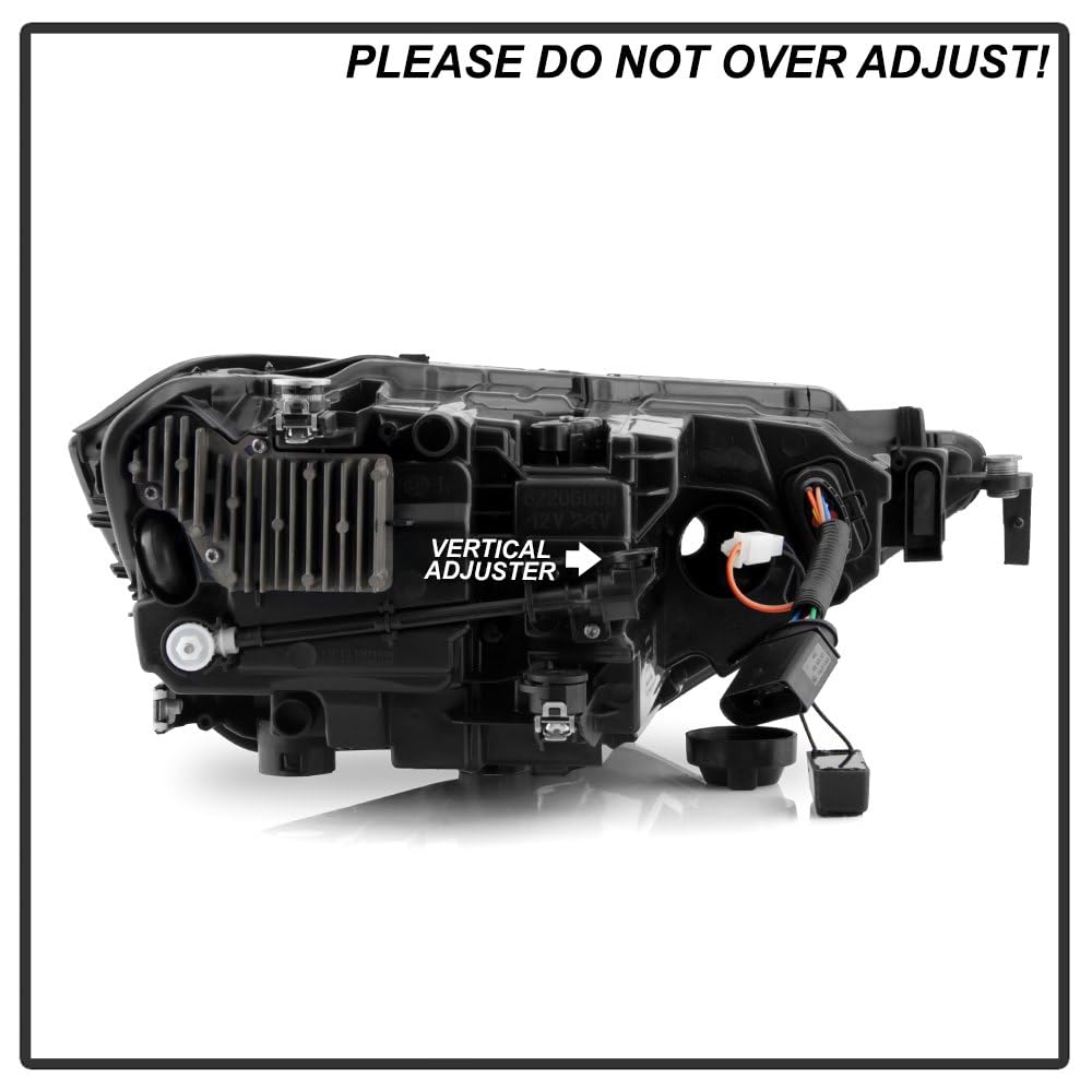 VW Jetta Spyder (xTune) 19-24 (Halogen Model Fit) (Halogen Signal) High Low Beam LED DRL Projector Headlights - Black