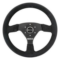 Suede Sparco 015R323PSNR Steering Wheel , Black