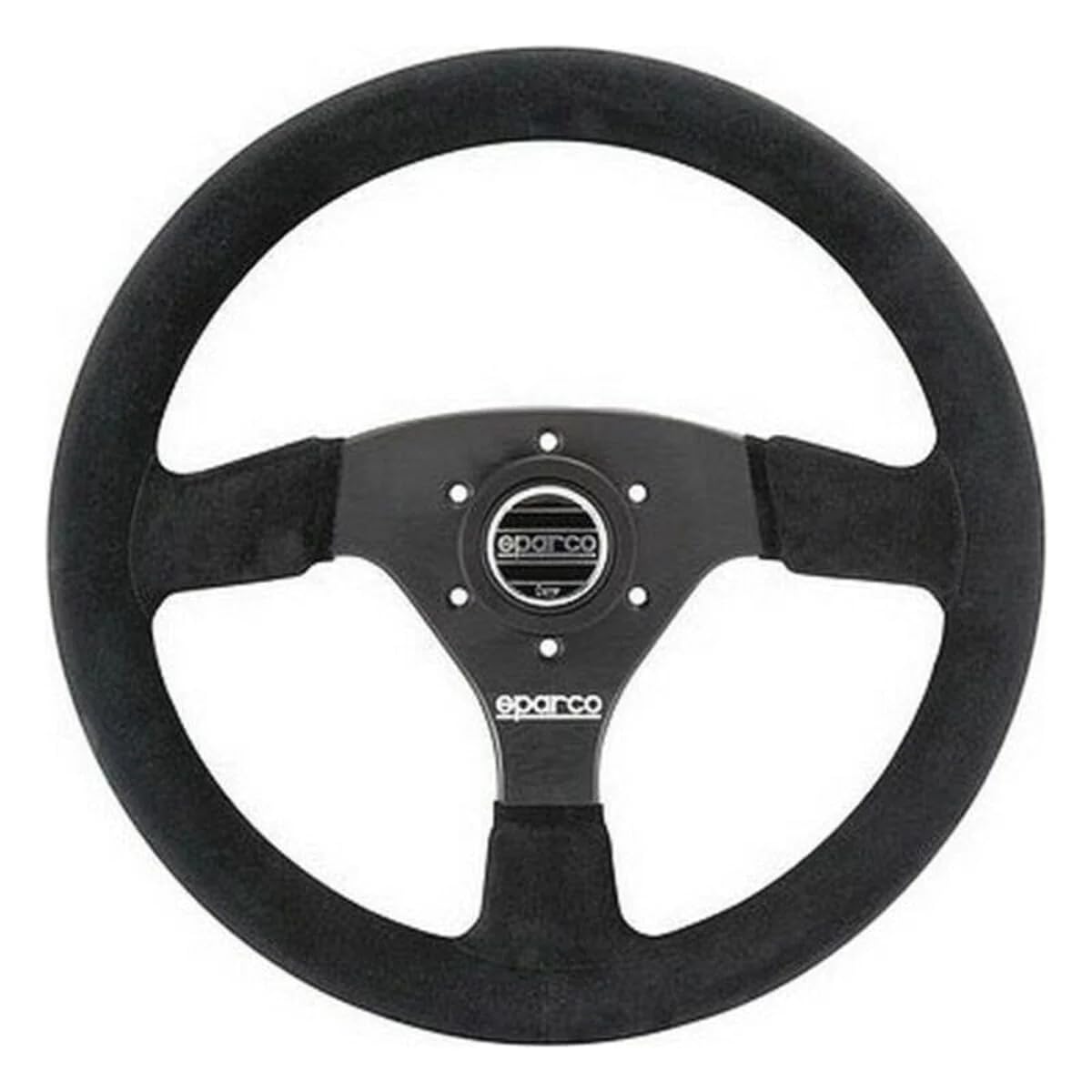 Suede Sparco 015R323PSNR Steering Wheel , Black