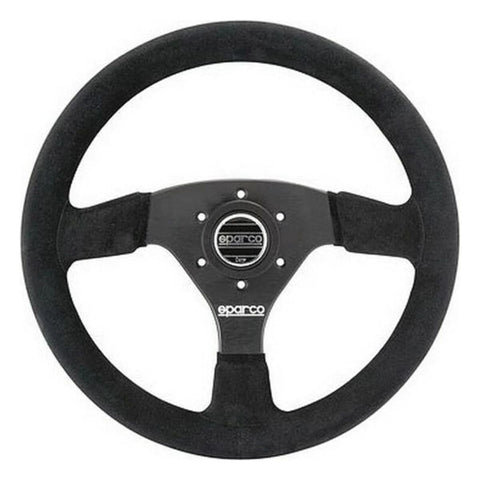 Suede Sparco 015R323PSNR Steering Wheel , Black