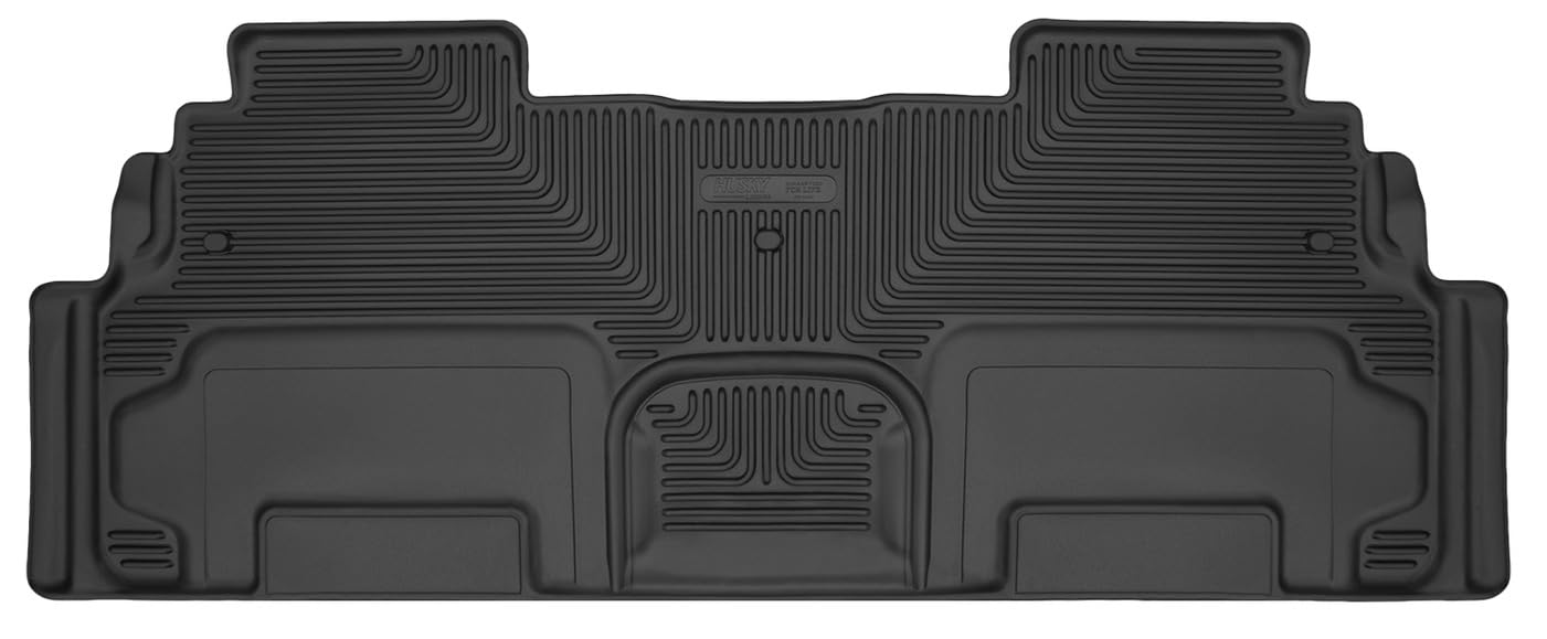 Husky Liners X-act Floor Mats Contour | Fits 2008-2017 Buick Enclave; 2009-2017 Chevrolet Traverse; 2007-2017 GMC Acadia (2017 Limited Only); 2007-2010 Saturn Outlook | 2nd Row, 1-pc Black - 53241
