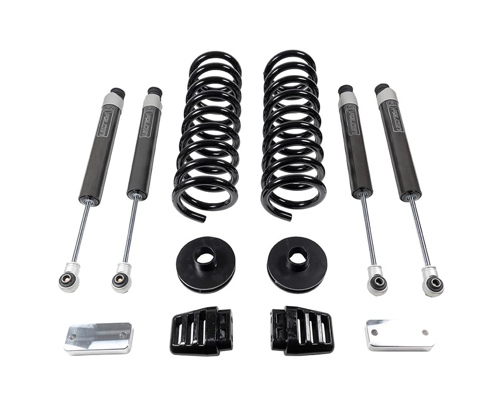 ReadyLIFT 49-19320 coil lift kit 3'' - front coils and rear spacers, radius arm drop brackets, Falcon shocks For Dodge/Ram 2500 4WD