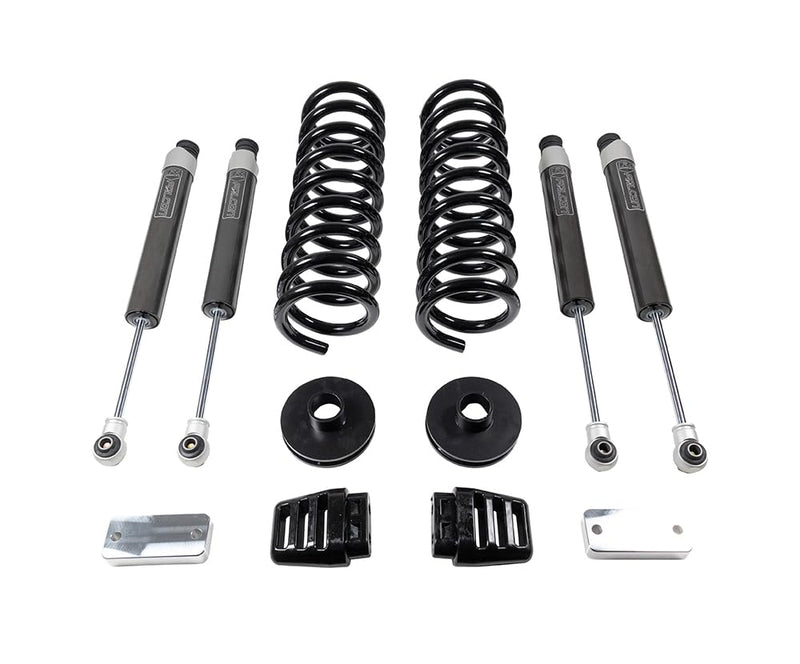 ReadyLIFT 49-19320 coil lift kit 3'' - front coils and rear spacers, radius arm drop brackets, Falcon shocks For Dodge/Ram 2500 4WD